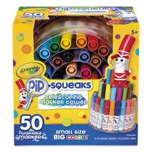 Load image into Gallery viewer, Crayola® wholesale. Pip-squeaks Telescoping Marker Tower, Medium Bullet Tip, Assorted Colors, 50-pack. HSD Wholesale: Janitorial Supplies, Breakroom Supplies, Office Supplies.