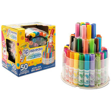 Load image into Gallery viewer, Crayola® wholesale. Pip-squeaks Telescoping Marker Tower, Medium Bullet Tip, Assorted Colors, 50-pack. HSD Wholesale: Janitorial Supplies, Breakroom Supplies, Office Supplies.