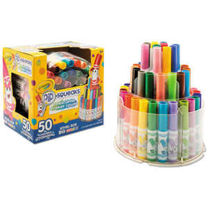 Crayola® wholesale. Pip-squeaks Telescoping Marker Tower, Medium Bullet Tip, Assorted Colors, 50-pack. HSD Wholesale: Janitorial Supplies, Breakroom Supplies, Office Supplies.