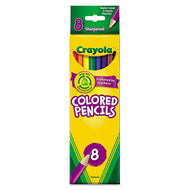 Crayola® wholesale. Long-length Colored Pencil Set, 3.3 Mm, 2b (#1), Assorted Lead-barrel Colors, 8-pack. HSD Wholesale: Janitorial Supplies, Breakroom Supplies, Office Supplies.