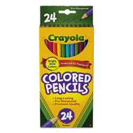 Crayola® wholesale. Long-length Colored Pencil Set, 3.3 Mm, 2b (#1), Assorted Lead-barrel Colors, 24-pack. HSD Wholesale: Janitorial Supplies, Breakroom Supplies, Office Supplies.