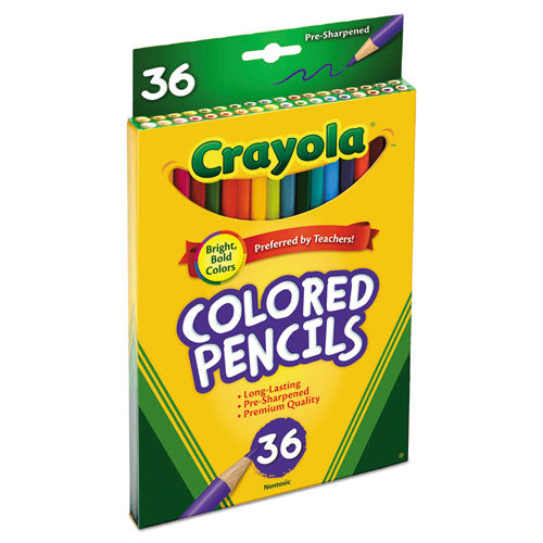 Crayola® wholesale. Short-length Colored Pencil Set, 3.3 Mm, 2b (