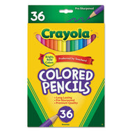 Crayola® wholesale. Short-length Colored Pencil Set, 3.3 Mm, 2b (#1), Assorted Lead-barrel Colors, 36-pack. HSD Wholesale: Janitorial Supplies, Breakroom Supplies, Office Supplies.