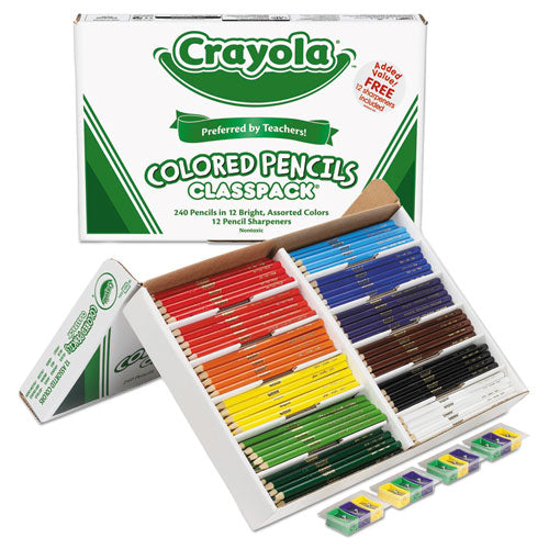 Crayola® wholesale. Color Pencil Classpack Set, 3.3 Mm, 2b (