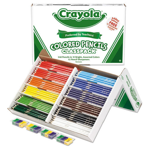 Crayola® wholesale. Color Pencil Classpack Set, 3.3 Mm, 2b (