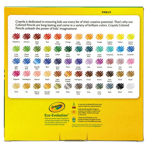 Crayola® wholesale. Long-length Colored Pencil Set, 3.3 Mm, 2b (