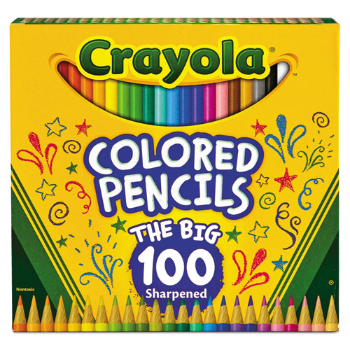 Crayola® wholesale. Long-length Colored Pencil Set, 3.3 Mm, 2b (