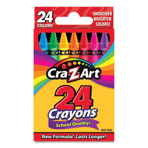Cra-Z-Art® wholesale. School Quality Crayon, Assorted Colors, 24-box. HSD Wholesale: Janitorial Supplies, Breakroom Supplies, Office Supplies.