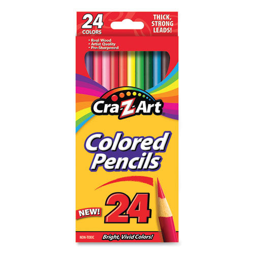 Cra-Z-Art® wholesale. Colored Pencils, 24 Assorted Lead-barrel Colors, 24-set. HSD Wholesale: Janitorial Supplies, Breakroom Supplies, Office Supplies.