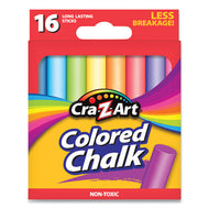 Cra-Z-Art® wholesale. Colored Chalk, Assorted Colors, 16-pack. HSD Wholesale: Janitorial Supplies, Breakroom Supplies, Office Supplies.