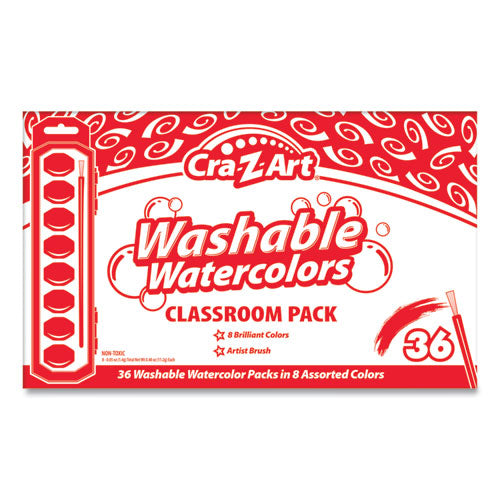 Cra-Z-Art® wholesale. Washable Watercolors, 8 Assorted Colors, 36 Sets-box. HSD Wholesale: Janitorial Supplies, Breakroom Supplies, Office Supplies.