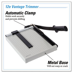 Dahle® wholesale. Vantage Guillotine Paper Trimmer-cutter, 15 Sheets, 12" Cut Length. HSD Wholesale: Janitorial Supplies, Breakroom Supplies, Office Supplies.