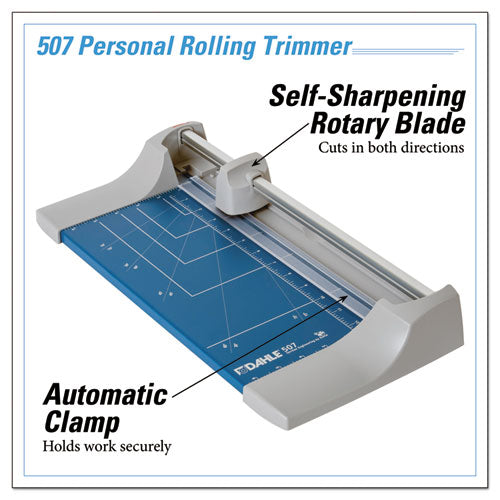 Dahle® wholesale. Rolling-rotary Paper Trimmer-cutter, 7 Sheets, 12" Cut Length. HSD Wholesale: Janitorial Supplies, Breakroom Supplies, Office Supplies.