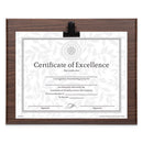 DAX® wholesale. Plaque With Metal Clip, Wood, 8 1-2 X 11 Insert, Walnut. HSD Wholesale: Janitorial Supplies, Breakroom Supplies, Office Supplies.