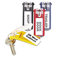 Durable® wholesale. Key Tags For Locking Key Cabinets, Plastic, 1 1-8 X 2 3-4, Assorted, 24-pack. HSD Wholesale: Janitorial Supplies, Breakroom Supplies, Office Supplies.