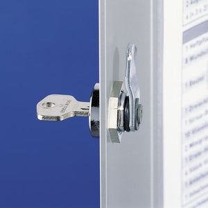 Durable® wholesale. Locking Key Cabinet, 36-key, Brushed Aluminum, Silver, 11 3-4 X 4 5-8 X 11. HSD Wholesale: Janitorial Supplies, Breakroom Supplies, Office Supplies.