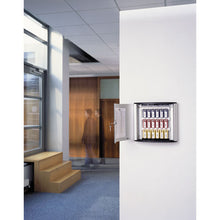 Load image into Gallery viewer, Durable® wholesale. Locking Key Cabinet, 36-key, Brushed Aluminum, Silver, 11 3-4 X 4 5-8 X 11. HSD Wholesale: Janitorial Supplies, Breakroom Supplies, Office Supplies.