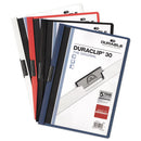 Durable® wholesale. Vinyl Duraclip Report Cover, Letter, Holds 30 Pages, Clear-graphite, 25-box. HSD Wholesale: Janitorial Supplies, Breakroom Supplies, Office Supplies.