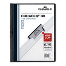 Durable® wholesale. Duraclip Report Cover, 8 9-10 X 11 1-5, Clear, 5-pack. HSD Wholesale: Janitorial Supplies, Breakroom Supplies, Office Supplies.