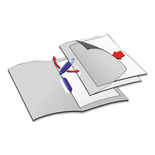 Load image into Gallery viewer, Durable® wholesale. Swingclip Clear Report Cover, Letter Size, Dark Blue Clip, 25-box. HSD Wholesale: Janitorial Supplies, Breakroom Supplies, Office Supplies.