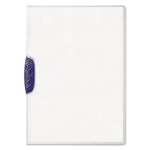 Load image into Gallery viewer, Durable® wholesale. Swingclip Clear Report Cover, Letter Size, Dark Blue Clip, 25-box. HSD Wholesale: Janitorial Supplies, Breakroom Supplies, Office Supplies.