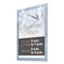 Durable® wholesale. Duraframe Sun Sign Holder, 8.5 X 11, Silver Frame, 2-pack. HSD Wholesale: Janitorial Supplies, Breakroom Supplies, Office Supplies.