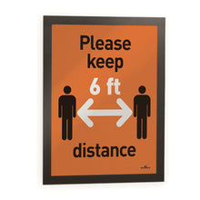 Load image into Gallery viewer, Durable® wholesale. Duraframe Sign Holder, 8 1-2 X 11, Black Frame, 2 Per Pack. HSD Wholesale: Janitorial Supplies, Breakroom Supplies, Office Supplies.