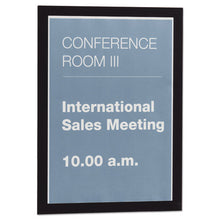 Load image into Gallery viewer, Durable® wholesale. Duraframe Sign Holder, 8 1-2 X 11, Black Frame, 2 Per Pack. HSD Wholesale: Janitorial Supplies, Breakroom Supplies, Office Supplies.