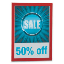 Load image into Gallery viewer, Durable® wholesale. Duraframe Sign Holder, 8 1-2&quot; X 11&quot;, Red Frame, 2-pack. HSD Wholesale: Janitorial Supplies, Breakroom Supplies, Office Supplies.