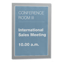 Durable® wholesale. Duraframe Sign Holder, 8 1-2" X 11", Silver Frame, 2-pack. HSD Wholesale: Janitorial Supplies, Breakroom Supplies, Office Supplies.