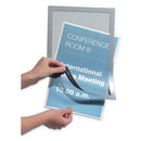 Durable® wholesale. Duraframe Sign Holder, 8 1-2" X 11", Silver Frame, 2-pack. HSD Wholesale: Janitorial Supplies, Breakroom Supplies, Office Supplies.