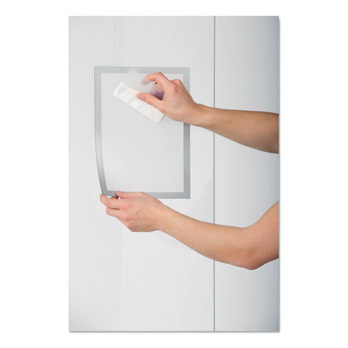 Durable® wholesale. Duraframe Sign Holder, 8 1-2" X 11", Silver Frame, 2-pack. HSD Wholesale: Janitorial Supplies, Breakroom Supplies, Office Supplies.
