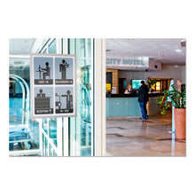 Load image into Gallery viewer, Durable® wholesale. Duraframe Sign Holder, 8 1-2&quot; X 11&quot;, Silver Frame, 2-pack. HSD Wholesale: Janitorial Supplies, Breakroom Supplies, Office Supplies.