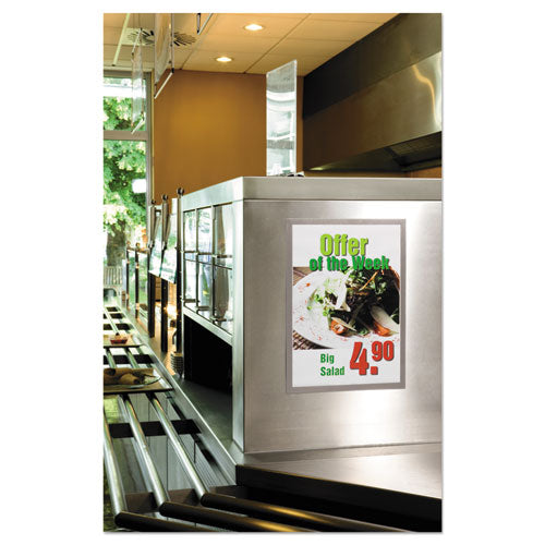 Durable® wholesale. Duraframe Sign Holder, 11 X 17, Black Frame, 2-pack. HSD Wholesale: Janitorial Supplies, Breakroom Supplies, Office Supplies.