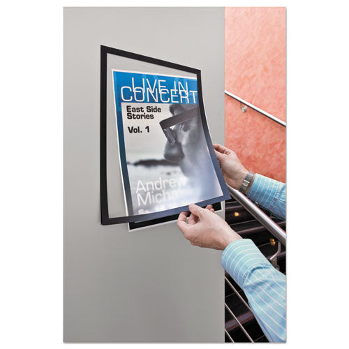 Durable® wholesale. Duraframe Sign Holder, 11 X 17, Black Frame, 2-pack. HSD Wholesale: Janitorial Supplies, Breakroom Supplies, Office Supplies.