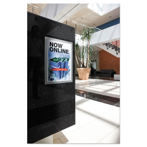 Durable® wholesale. Duraframe Sign Holder, 11" X 17", Silver, 2-pk. HSD Wholesale: Janitorial Supplies, Breakroom Supplies, Office Supplies.