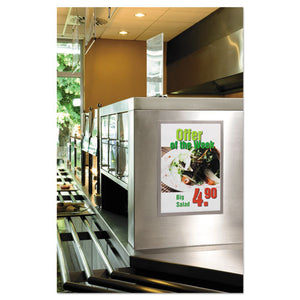 Durable® wholesale. Duraframe Sign Holder, 11" X 17", Silver, 2-pk. HSD Wholesale: Janitorial Supplies, Breakroom Supplies, Office Supplies.