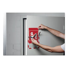 Load image into Gallery viewer, Durable® wholesale. Duraframe Security Magnetic Sign Holder, 8 1-2&quot; X 11&quot;, Red-white Frame, 2-pack. HSD Wholesale: Janitorial Supplies, Breakroom Supplies, Office Supplies.