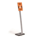 Durable® wholesale. Info Sign Duo Floor Stand, Letter-size Inserts, 15 X 46 1-2, Clear. HSD Wholesale: Janitorial Supplies, Breakroom Supplies, Office Supplies.