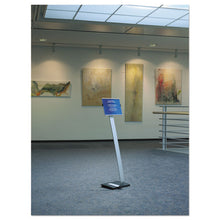 Load image into Gallery viewer, Durable® wholesale. Info Sign Duo Floor Stand, Letter-size Inserts, 15 X 46 1-2, Clear. HSD Wholesale: Janitorial Supplies, Breakroom Supplies, Office Supplies.