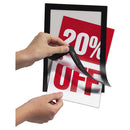 Durable® wholesale. Duraframe Sign Holder, 5 1-2 X 8 1-2, Black Frame, 2-pack. HSD Wholesale: Janitorial Supplies, Breakroom Supplies, Office Supplies.
