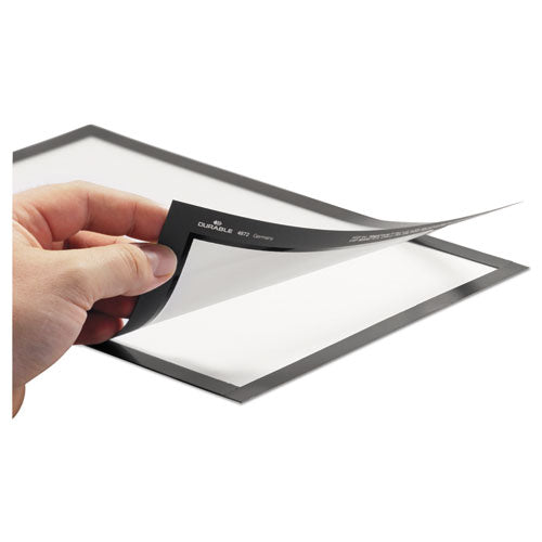 Durable® wholesale. Duraframe Sign Holder, 5 1-2" X 8 1-2", Silver, 2-pk. HSD Wholesale: Janitorial Supplies, Breakroom Supplies, Office Supplies.