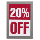 Durable® wholesale. Duraframe Sign Holder, 5 1-2" X 8 1-2", Silver, 2-pk. HSD Wholesale: Janitorial Supplies, Breakroom Supplies, Office Supplies.