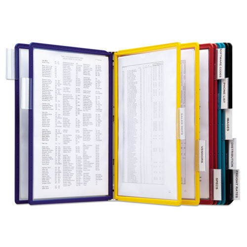 Durable® wholesale. Vario Wall Reference System, 10 Panels, Assorted Borders And Panels. HSD Wholesale: Janitorial Supplies, Breakroom Supplies, Office Supplies.