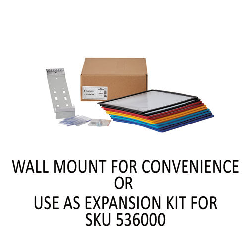Durable® wholesale. Vario Wall Reference System, 10 Panels, Assorted Borders And Panels. HSD Wholesale: Janitorial Supplies, Breakroom Supplies, Office Supplies.