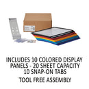 Durable® wholesale. Vario Wall Reference System, 10 Panels, Assorted Borders And Panels. HSD Wholesale: Janitorial Supplies, Breakroom Supplies, Office Supplies.