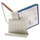 Durable® wholesale. Vario Reference Desktop System, 10 Panels, Assorted Borders And Panels. HSD Wholesale: Janitorial Supplies, Breakroom Supplies, Office Supplies.