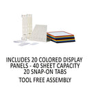 Durable® wholesale. Vario Reference Desktop System, 20 Panels, Assorted Borders And Panels. HSD Wholesale: Janitorial Supplies, Breakroom Supplies, Office Supplies.