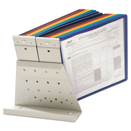 Durable® wholesale. Vario Reference Desktop System, 20 Panels, Assorted Borders And Panels. HSD Wholesale: Janitorial Supplies, Breakroom Supplies, Office Supplies.