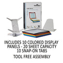 Durable® wholesale. Vario Pro Desktop Reference System, 10 Panels, Le Gal, Assorted Borders And Panels. HSD Wholesale: Janitorial Supplies, Breakroom Supplies, Office Supplies.